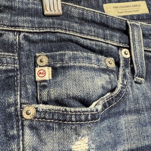 Adriano Goldschmeid The Legging Ankle distressed skinny jeans Size 26 or 0 - Picture 4 of 8